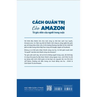 Sách - Cách Quản Trị Của Amazon ( FACE)