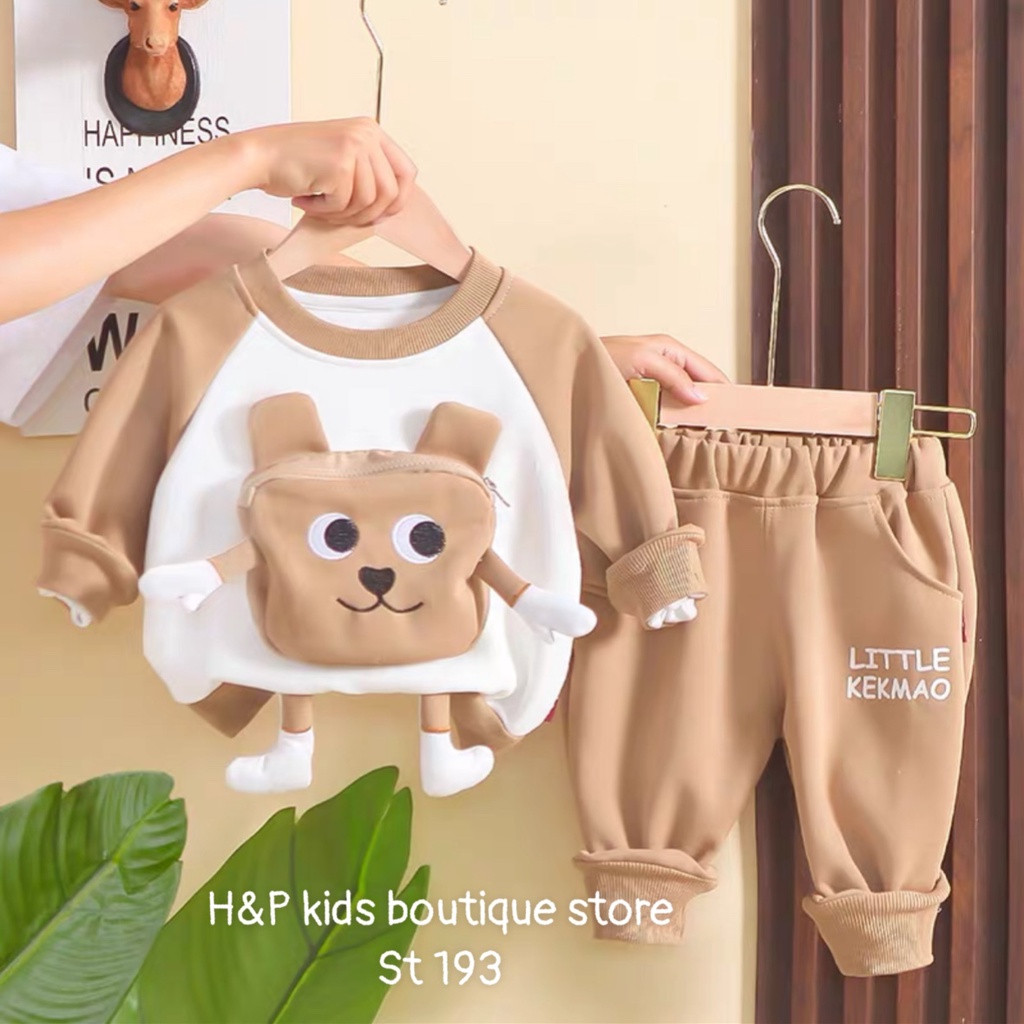 SET BỘ DA CÁ DÀI TAY MỊN ĐẸP DÀY ẤM CHO BÉ KÈM TÚI HÌNH NỔI 8-28KG