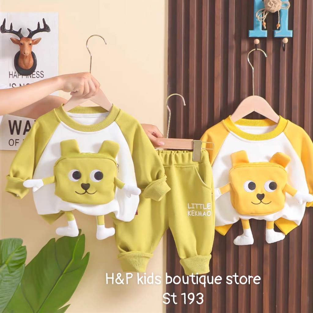 SET BỘ DA CÁ DÀI TAY MỊN ĐẸP DÀY ẤM CHO BÉ KÈM TÚI HÌNH NỔI 8-28KG