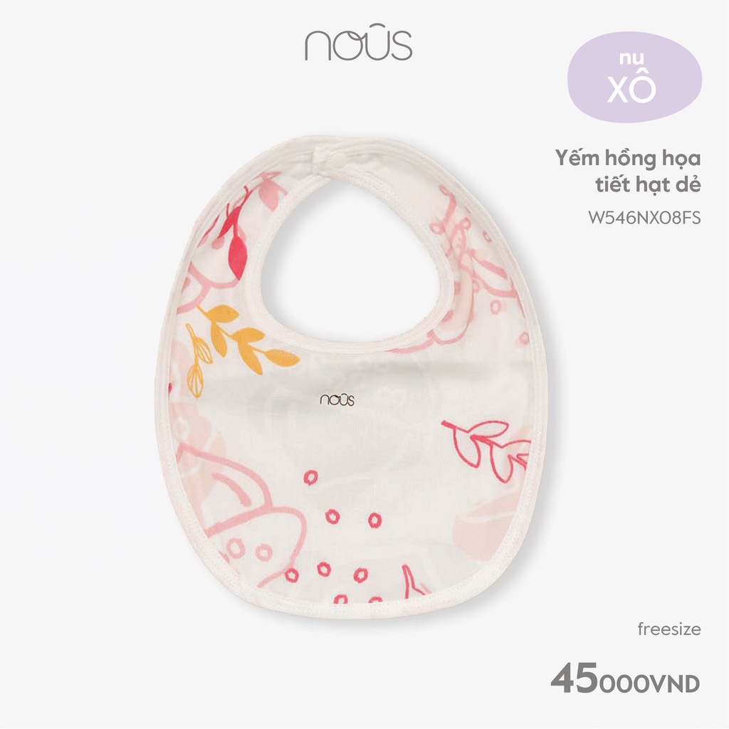 Yếm sơ sinh vải xô siêu bền đủ màu, đủ họa tiết - Nous Bình Dương - Bipbipstore
