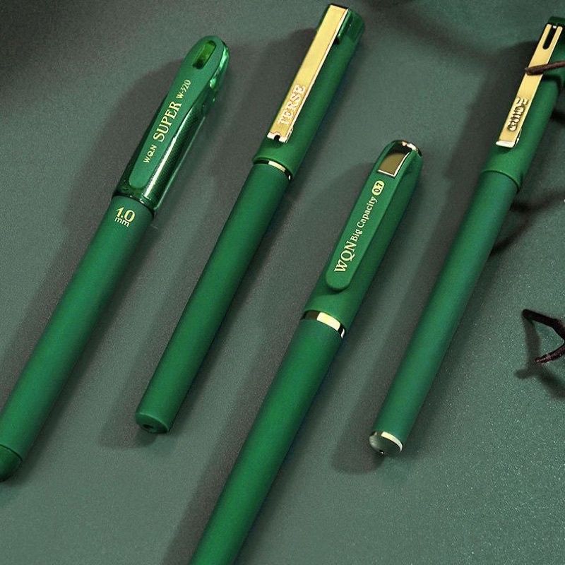 Bút gel 0,7mm mực xanh luyện viết chữ trung-nhật-hàn