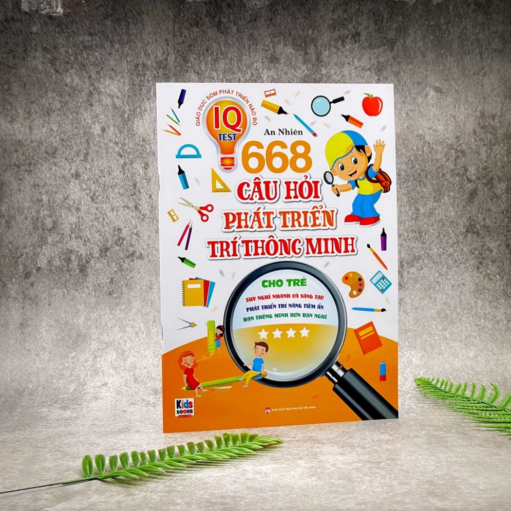 Sách - Phát Triển Trí Tuệ IO - 668 Câu Hỏi Phát Triển Trí Thông Minh Cho Trẻ - Tập 4 ( Bìa Mềm ) VT