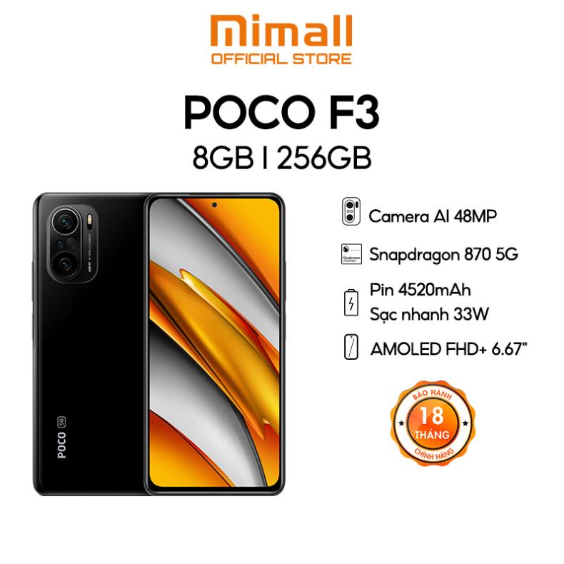 Điện thoại Xiaomi POCO F3 8GB l 256GB - Snapdragon 870 5G - AMOLED 120Hz - Loa kép chuẩn Dolby Atmos®