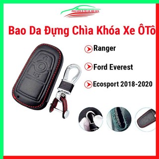 Bộ bao da đựng chìa khoá xe Ford Everest , Ranger, Ecosport 2018-2020
