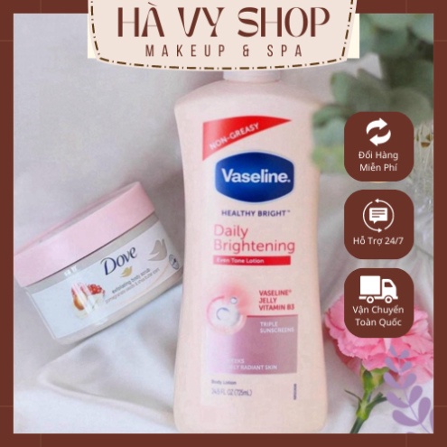 🆘 Sữa Dưỡng Thể Vaseline Mỹ Healthy Bright Daily Brightening - 725ml - Chính Hãng