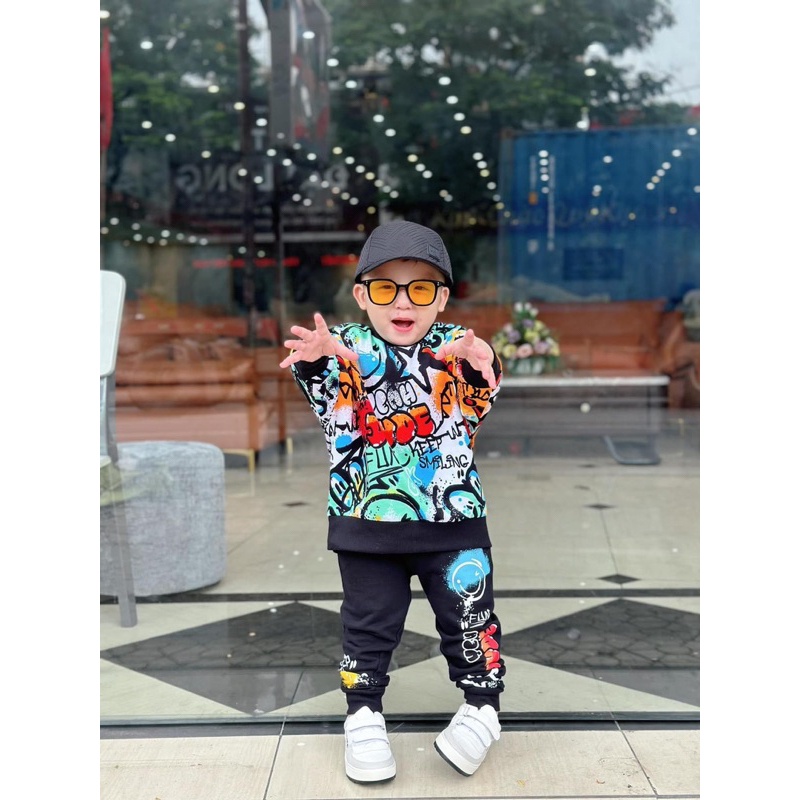 BỘ UMI LOANG MÀU XANH CHO BÉ NEW