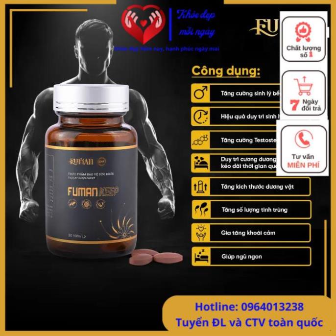 Viên uống duy trình sinh lý nam Fuman Keep hộp 30 viên  ( NM Droppii )