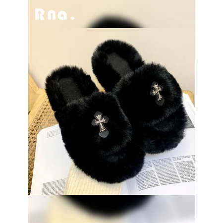 Dép Bông Đi Trong Nhà Đế Dày Thời Trang Mùa Đông Dành Cho Nữ