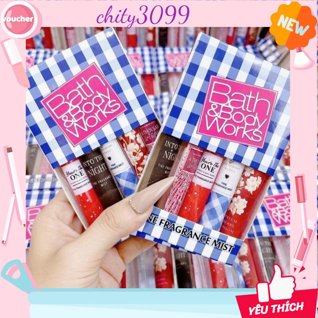 🌸𝗦𝗲𝘁 𝟱 𝗰𝗵𝗮𝗶 𝑿𝑰̣𝑻 𝑻𝑯𝑶̛𝑴 𝑻𝑶𝑨̀𝑵 𝑻𝑯𝑨̂𝑵 𝑩𝑨𝑻𝑯 𝑨𝑵𝑫 𝑩𝑶𝑫𝒀 𝑾𝑶𝑹𝑲𝑺  Chiết 10ml 🌸 Hàng Chuẩn