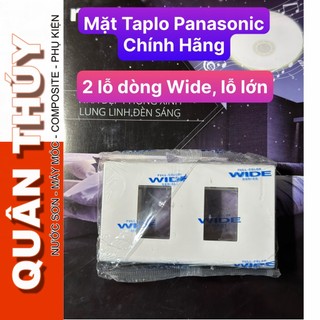 Mặt dùng cho 2 thiết bị - PANASONIC WIDE (hạt lớn) - mã WEV68020SW - CHÍNH HÃNG