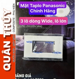 Mặt dùng cho 3 thiết bị - PANASONIC WIDE (hạt lớn) - mã WEV68030SW - CHÍNH HÃNG ( 1 cái)