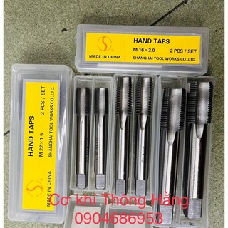 Taro tay M20-M30 đủ bước ren thô - mịn, hàng Thượng Hải cao cấp, chuyên taro thép