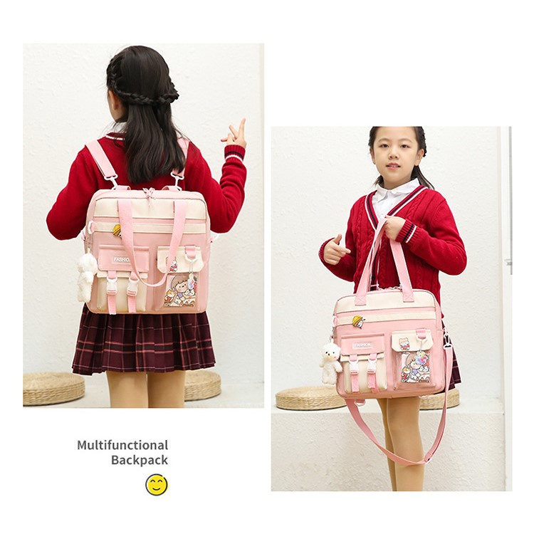 Túi Học Thêm Cho Bé, Đeo Chéo Và Đeo Balo Đựng Đồ Dùng Sách Vở Phù Hợp Cho Bé Cấp 1