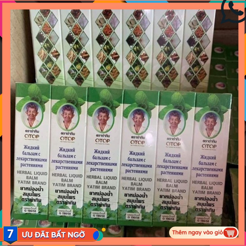 [Chính hãng] Dầu lăn 13 vị thảo dược Thái Lan 8ml (free ship)