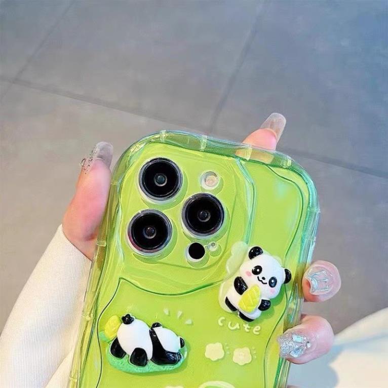 Ốp gắn Stick kèm dây cao cấp mẫu Gấu Trúc 7plus/8plus/x/xs/xsmax/11/12/13/14/pro/max/plus/pro