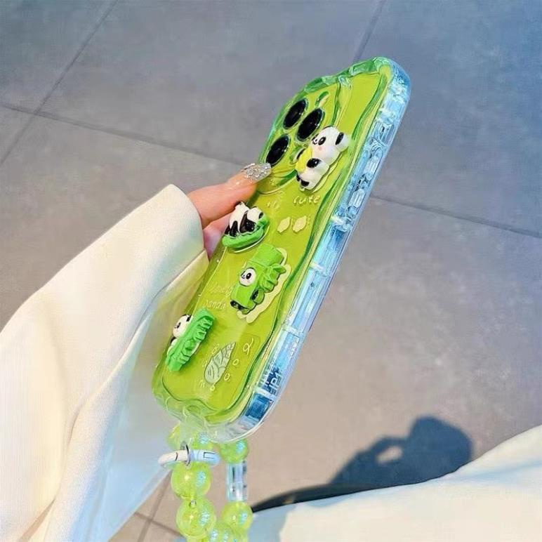 Ốp gắn Stick kèm dây cao cấp mẫu Gấu Trúc 7plus/8plus/x/xs/xsmax/11/12/13/14/pro/max/plus/pro