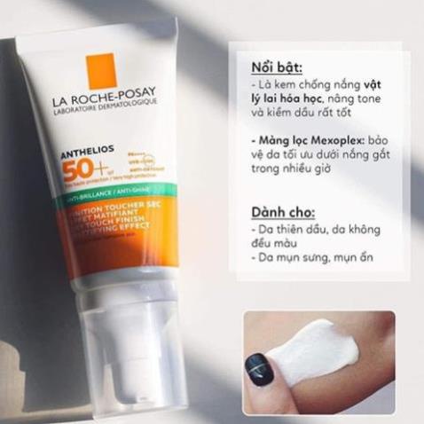 Kem chống nắng La roche Posay Anthelios SPF 50+++ Dành Cho Da Dầu 50ml