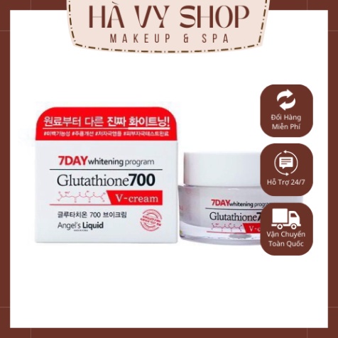 🆘 Kem Dưỡng Trắng Da Angel’s Liquid 7 Day Whitening Program Glutathione 700 V-cream - Chính Hãng