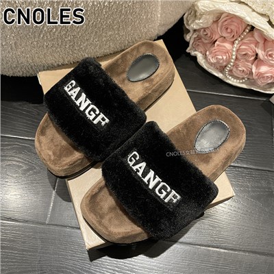 Dép Lông Đế Dày Thời Trang Mùa Thu 2023 Cho Nữ