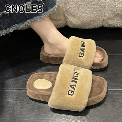 Dép Lông Đế Dày Thời Trang Mùa Thu 2023 Cho Nữ