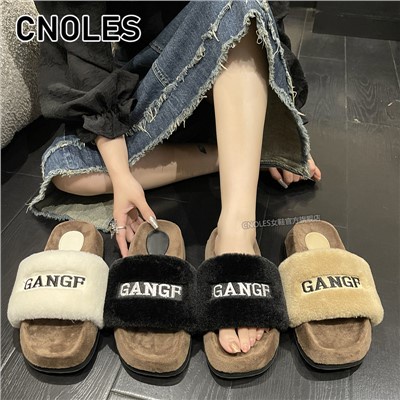 Dép Lông Đế Dày Thời Trang Mùa Thu 2023 Cho Nữ