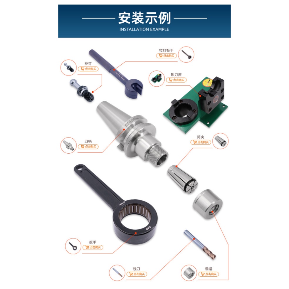 Collet SK10 độ chính xác cao size 2-10mm, chuyên lắp BT-SK