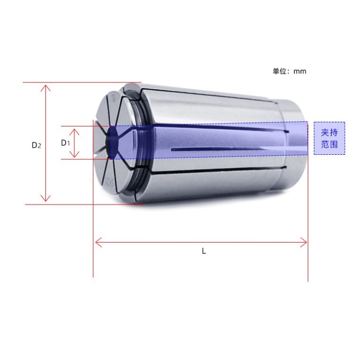 Collet SK10 độ chính xác cao size 2-10mm, chuyên lắp BT-SK