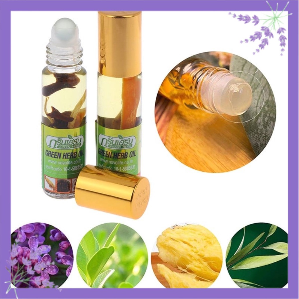 Dầu Thảo Dược Nhân Sâm Thái Lan Ginseng Green Herb Oil 8ml#chính hãng #chính hãng #