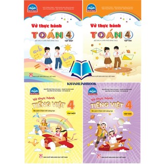 Sách - combo 4c vở thực hành toán + tiếng việt 4