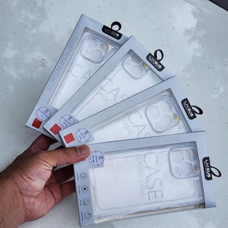 IPhone 15 Pro Max/ 15 Pro/ 15 Plus/ 15_Ốp lưng Likgus trong cứng bảo vệ cụm camera viền dẻo chống sốc không ố màu