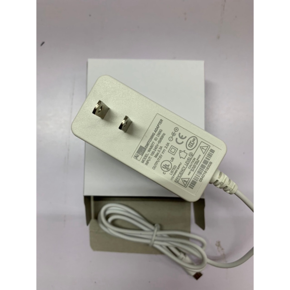 Nguồn Adapter chân dẹt 5V 2A cho camera trong nhà Ezviz C6N, camera Imou A22...