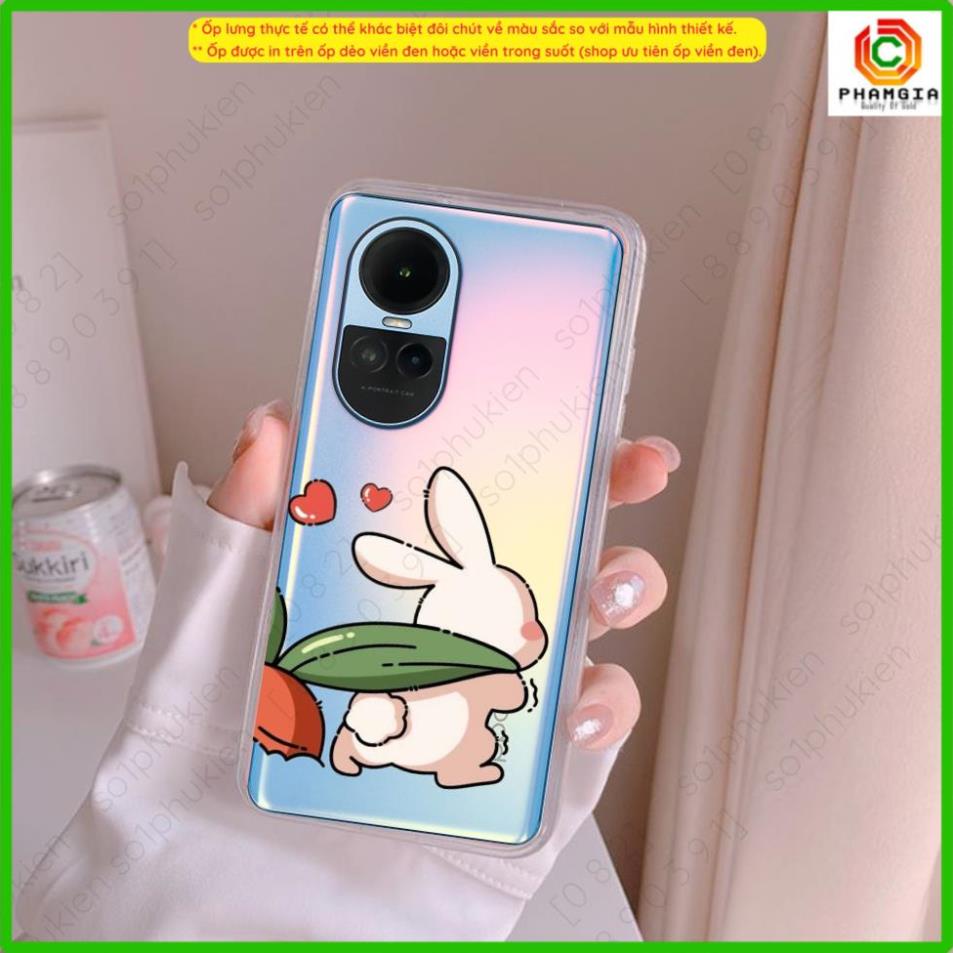 Ốp lưng OPPO Reno 10 5G / Reno 10 Pro 5G  dẻo trong suốt in hình họa tiết nhiều mẫu dễ thương
