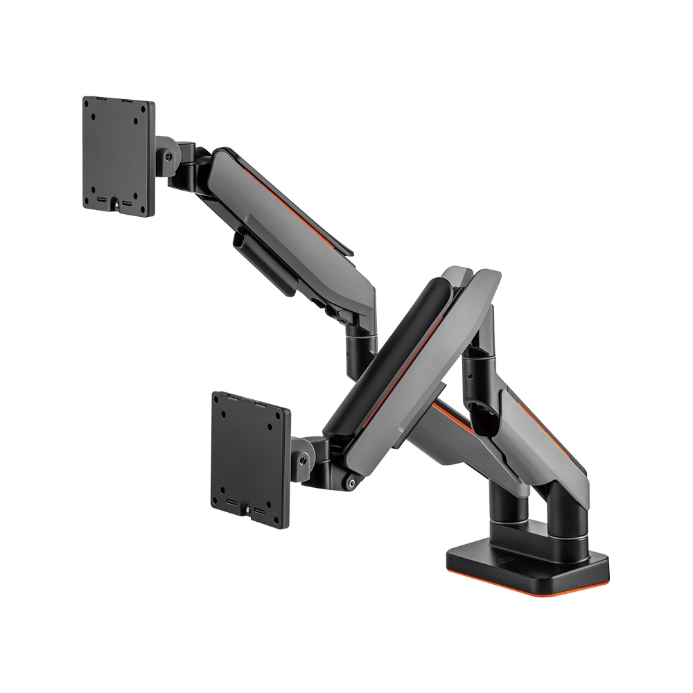 Tay ARM Giá đỡ Human Motion T9 Pro II Dual 2 màn hình 23-43inch, Tải trọng18kg - Piston HumanForce 3.0