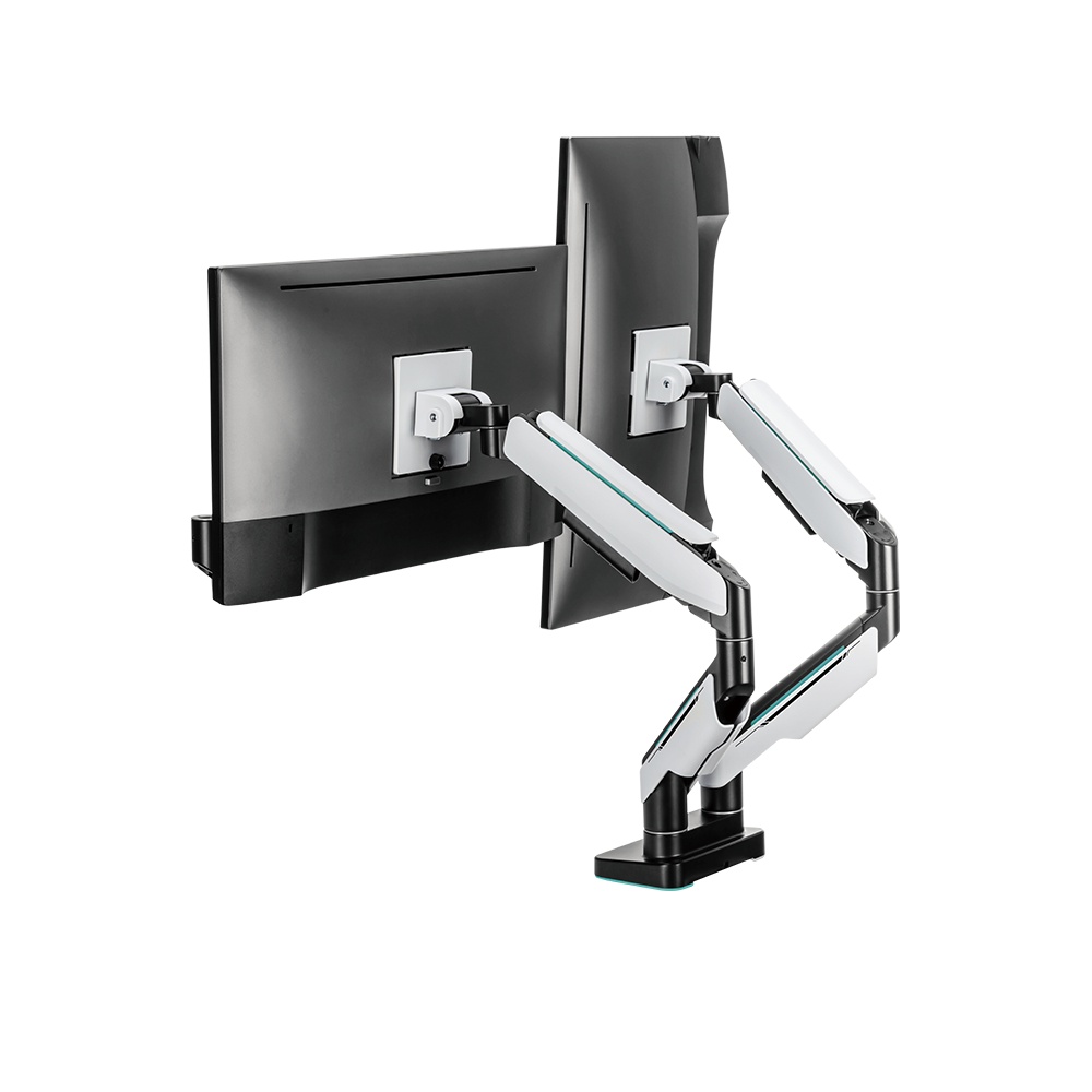 Tay ARM Giá đỡ Human Motion T9 Pro II Dual 2 màn hình 23-43inch, Tải trọng18kg - Piston HumanForce 3.0