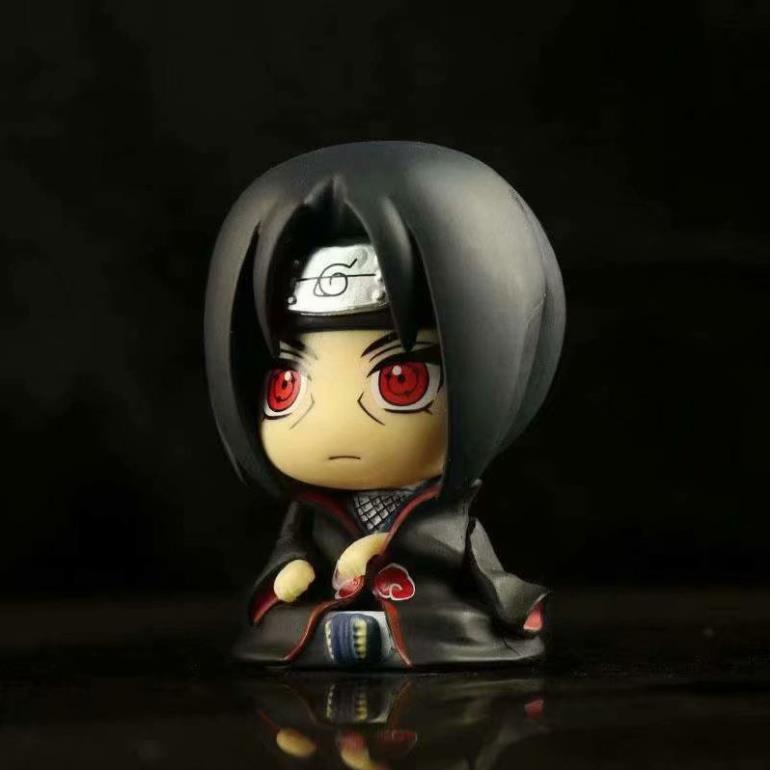 Mô hình Naruto chibi - Figure nhân vật 4 thầy trò Kakashi-Naruto-Sasuke-Sakura - Nhựa PVC cao 8cm