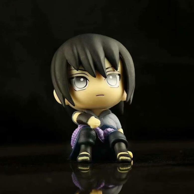 Mô hình Naruto chibi - Figure nhân vật 4 thầy trò Kakashi-Naruto-Sasuke-Sakura - Nhựa PVC cao 8cm