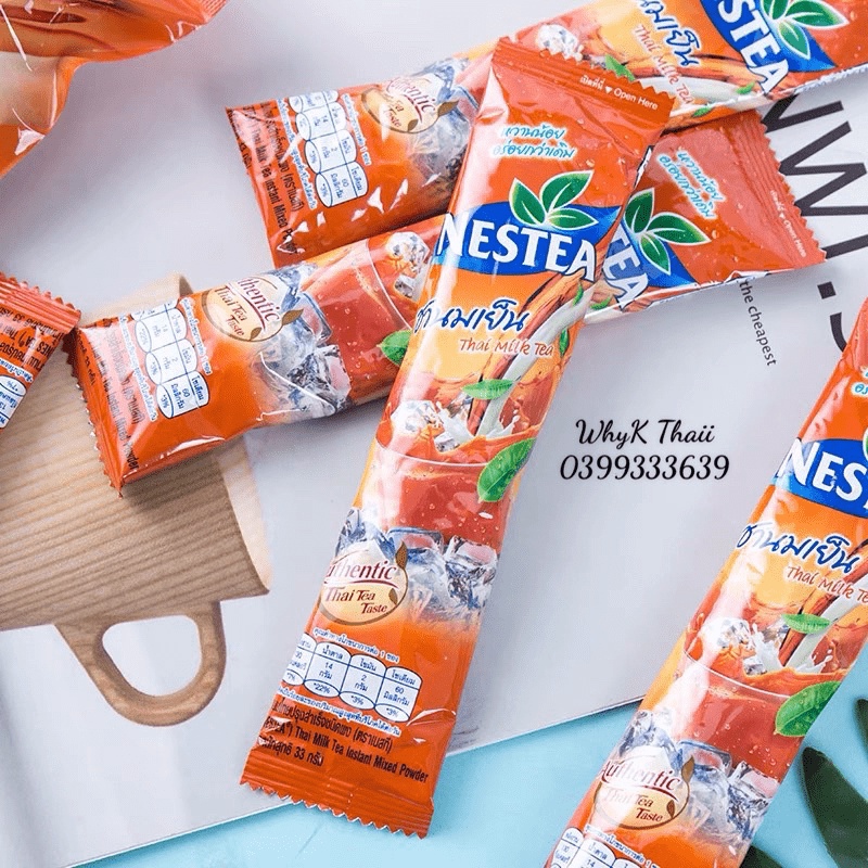 Trà sữa Thái đỏ Nestea Thái Lan Chính Hãng 13 gói Date mới hàng siêu thị Thái
