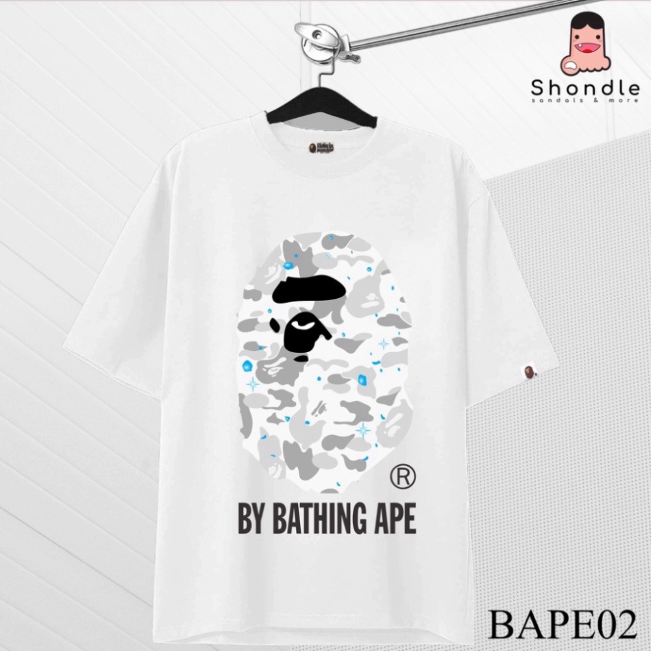 Áo Phông Bape MCM  Chất Liệu Cotton Co Giãn 4 Chiều Hình In 5D - Áo From Dáng Unisex Nam Nữ Hottend 2023