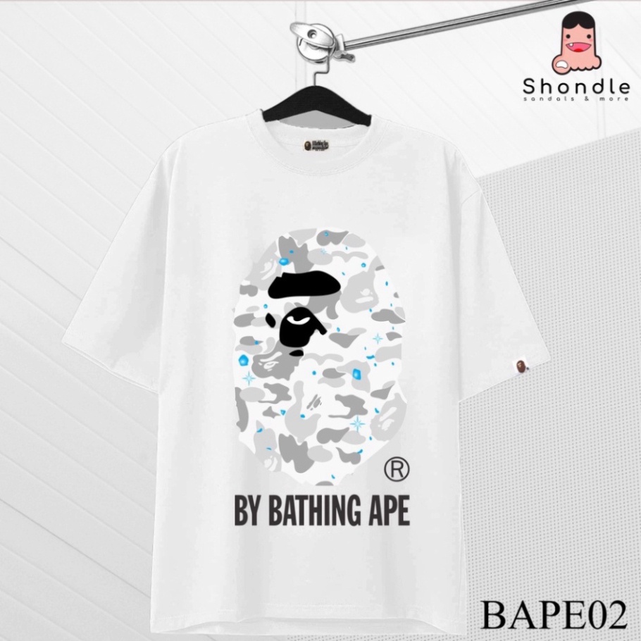 Áo Phông Bape MCM  Chất Liệu Cotton Co Giãn 4 Chiều Hình In 5D - Áo From Dáng Unisex Nam Nữ Hottend 2023
