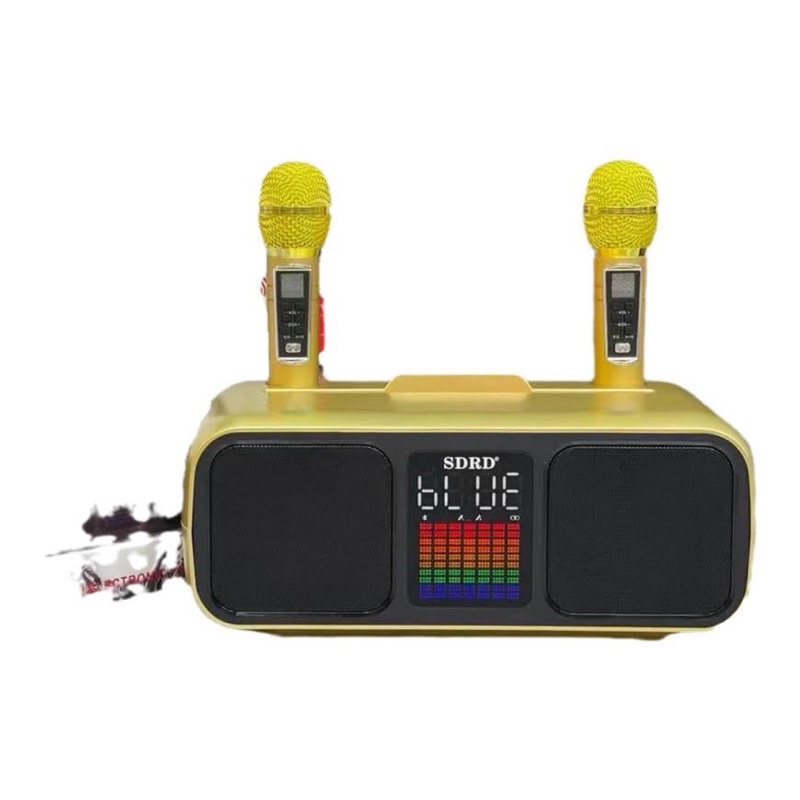 Loa karaoke bluetooth SD-318 + kèm 2 micro