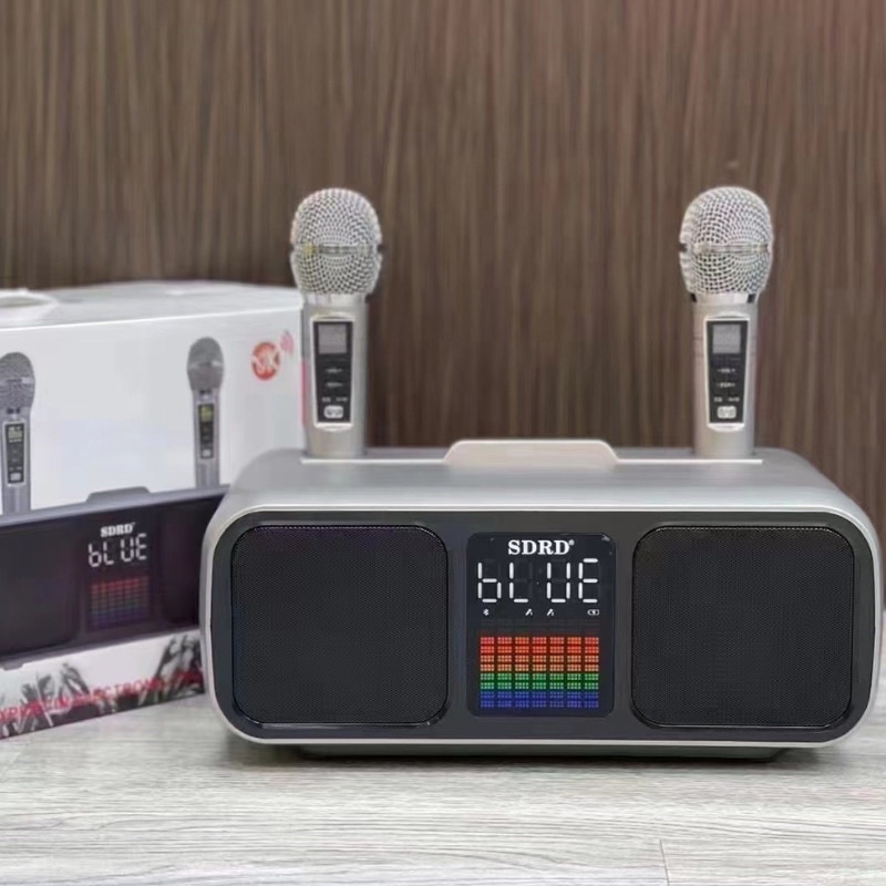 Loa karaoke bluetooth SD-318 + kèm 2 micro