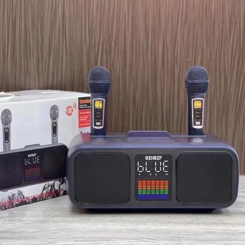 Loa karaoke bluetooth SD-318 + kèm 2 micro