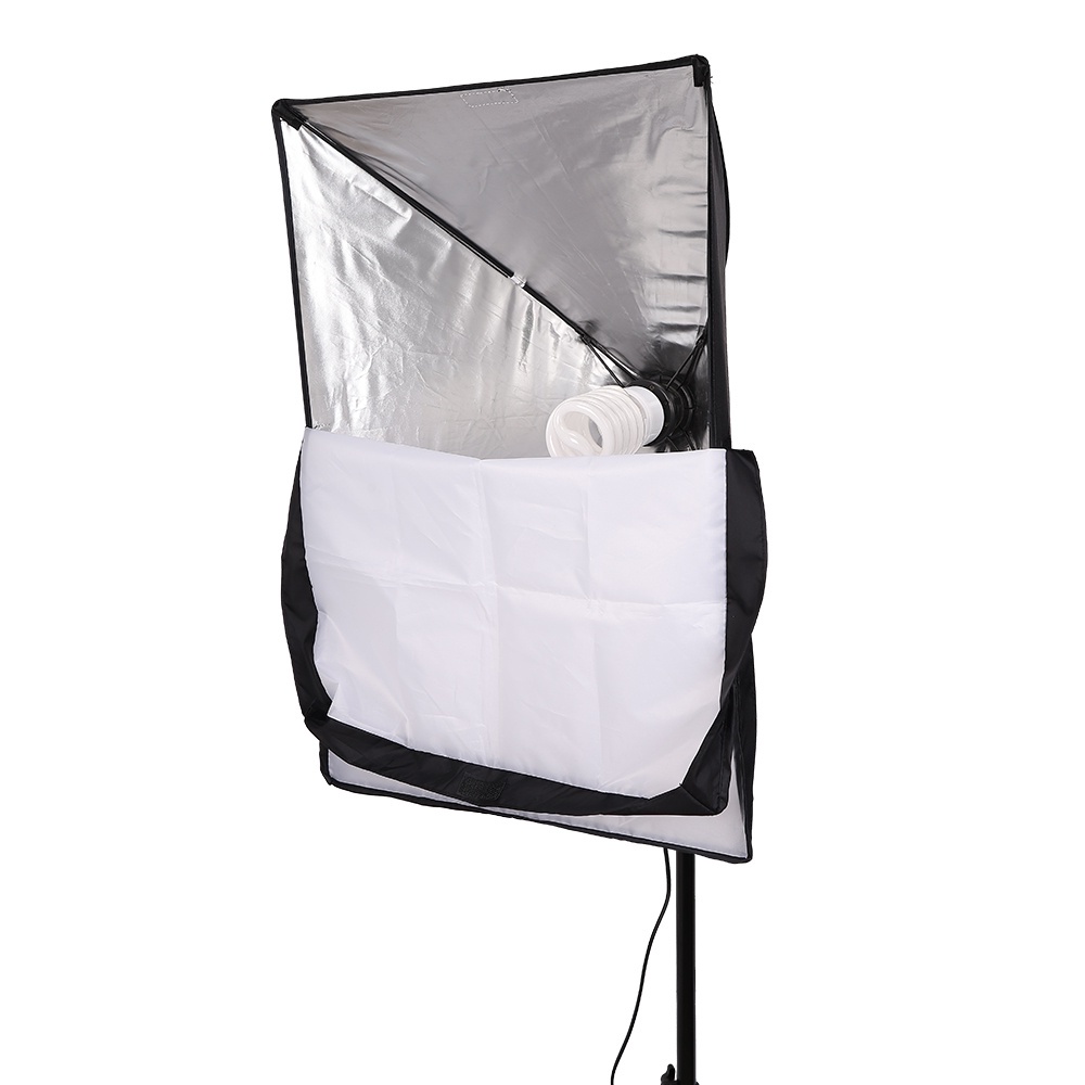 Đèn chụp ảnh, quay phim, Livestream kèm gậy 3 chân cao 2m1 softbox 50x70cm