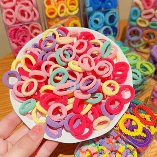 Gói 50 dây buộc tóc nhỏ màu sắc - set 50 chun cột tóc cho bé dễ thương