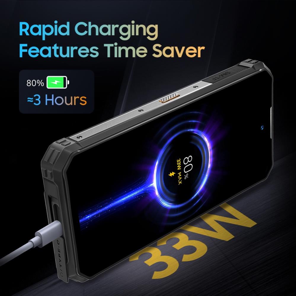 Điện Thoại Di Động OUKITEL WP19 21000mAh 8GB 256GB 6.78 "FHD + 90HZ Android 12 64MP + 20MP 33W Helio G95 OctaCore 4G