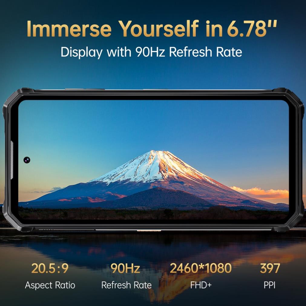 Điện Thoại Di Động OUKITEL WP19 21000mAh 8GB 256GB 6.78 "FHD + 90HZ Android 12 64MP + 20MP 33W Helio G95 OctaCore 4G