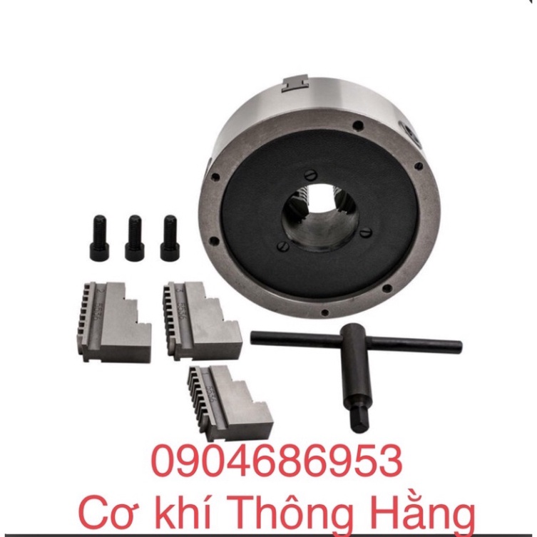 Mâm cặp 3 chấu máy tiện K11-80mm, xuất xứ Trung Quốc