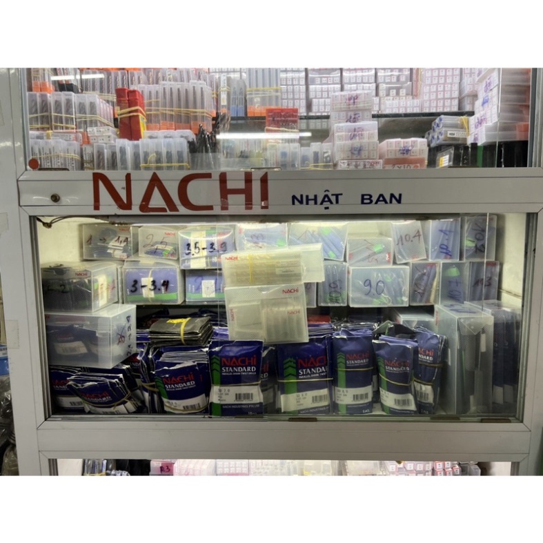 Khoan Nachi chuyên thép List 500 từ phi 4,1 đến 5mm đồng giá 40k/ chiếc. Hàng chất lượng cao.