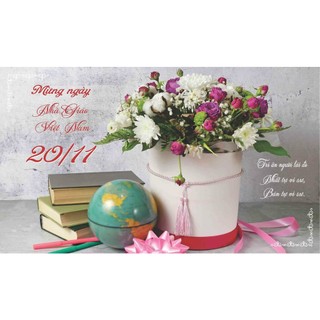 [MẪU MỚI] Combo 10 Thiệp chúc mừng 20/11