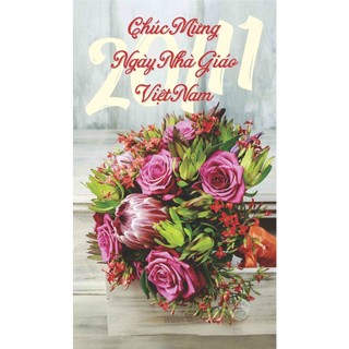 [MẪU MỚI] Combo 10 Thiệp chúc mừng 20/11